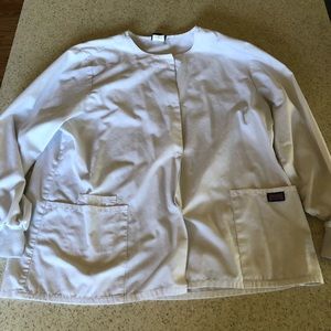 Cherokee scrubs white nursing jacket